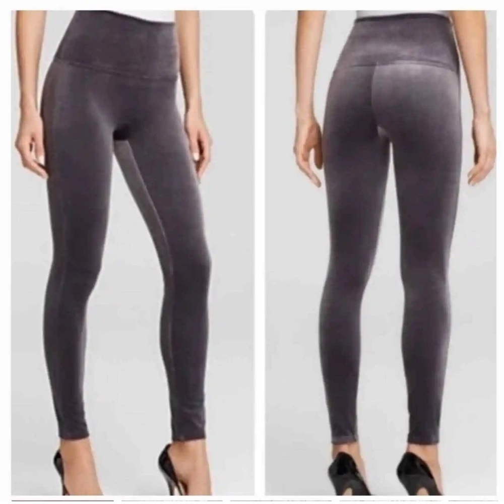 Spanx Velvet Leggings Womens XL High Rise Slimming Whimsigoth Soft Stretch